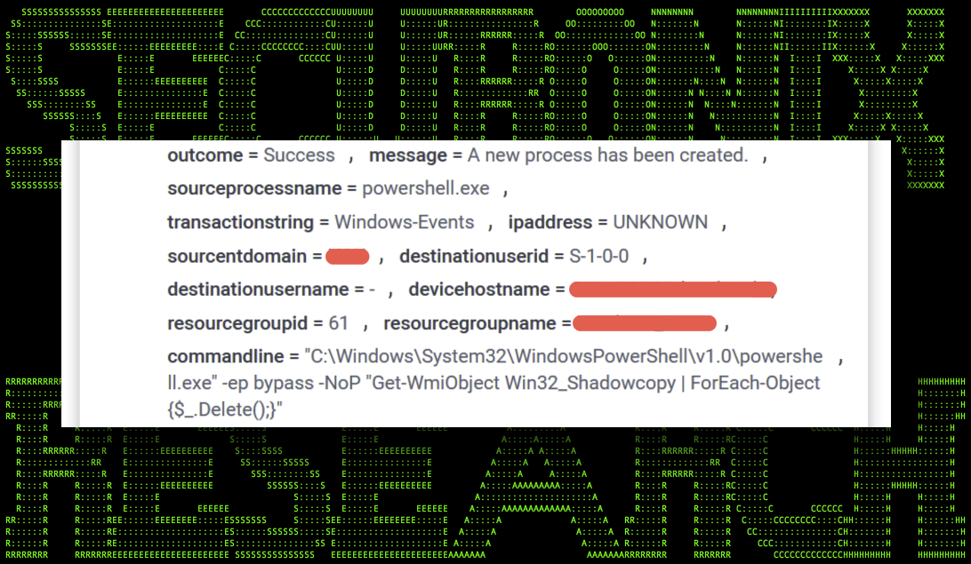 powershell.exe ransomware event